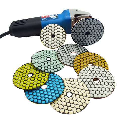  3mm Flexible Resin Bonded Diamond Ceramic Polishing Pads for Refinishing Marble and Granite Floors,